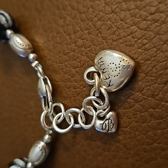 BRIGHTON Kenya Black Lampwork Glass Beaded Bracelet - Picture 2 of 6